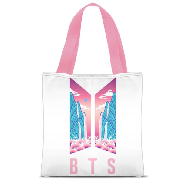 Totebag Tote Bag Kanvas BTS Wanita Logo Army
