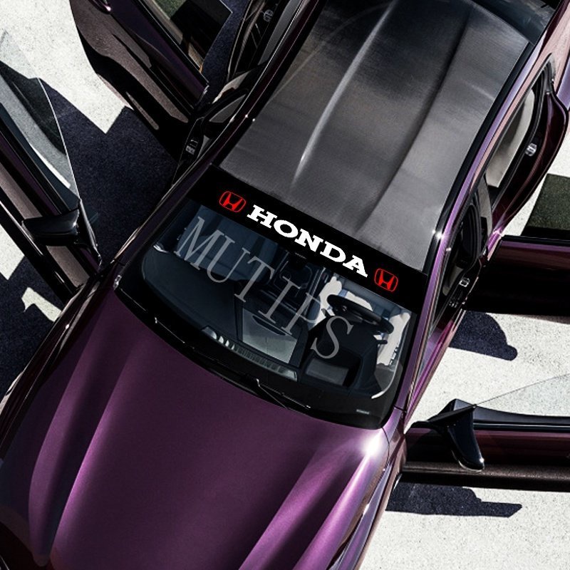 Stiker Kaca Depan Dan Belakang Mobil Honda Civic CRV HRV BRV Jazz Freed Brio Accord Bahan PVC Tahan Air