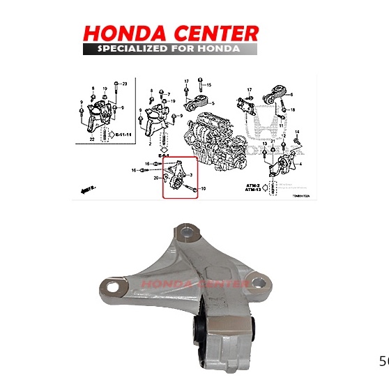 engine mounting depan crv gen4 2012 2013 2014 2015 2016 2017 matik at gantungan mesin depan crv gen4 dudukan mesin depan 50830-T0T