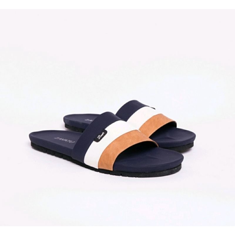 Sandal Big Size Pria 40-49 Super Big JUMBO Ukuran Besar Sendal Slide 030ZV Kasual Awet