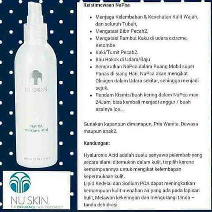 Termurah N A P C A Moisture Mist Mengembalikan Kelembaban Kulit Dan Rambut Kering Original Shopee Indonesia