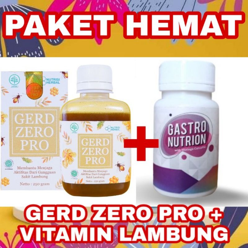 ORIGINAL GERD ZERO PRO / OBAT ASAM LAMBUNG HERBAL AMPUH TERPERCAYA / MADU LAMBUNG TERUJI-GZP+VIT.LAMBUNG