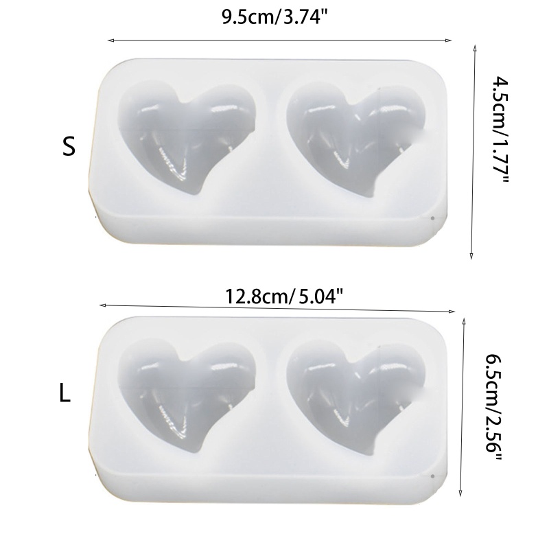 Siy Cetakan Silikon Bentuk Hati Tiga Dimensi Untuk Kerajinan Tangan Diy