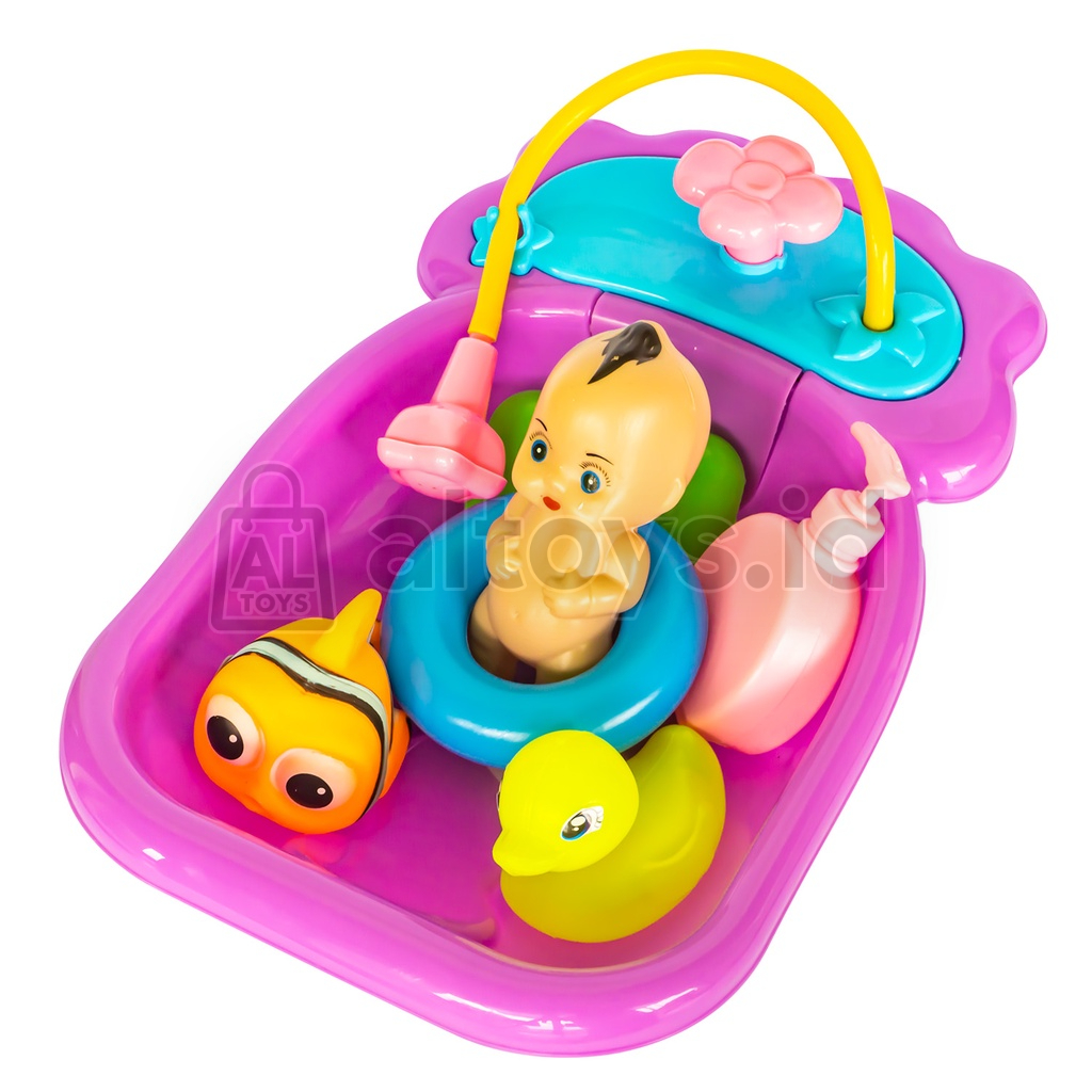 Duck Bathtub Baby Shower Mainan Bak Mandi Boneka Bebek Ikan Nemo Permainan Air Set SS1538