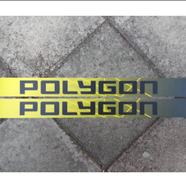Decal sticker frame bawah(Downtube) polygon xtrada casacade sisiku (2pcs-Rp.30.000)