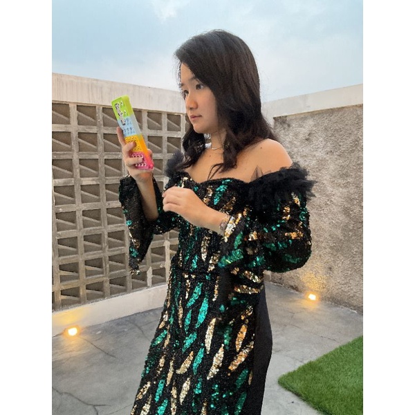 5990 Dress pesta sequin dress penyanyi mewah