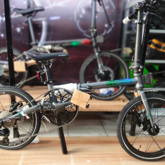 Sepeda Lipat Seli Folding Bike Element Troy X 9 Speed 2021 Grey - Grey Kunestlestore