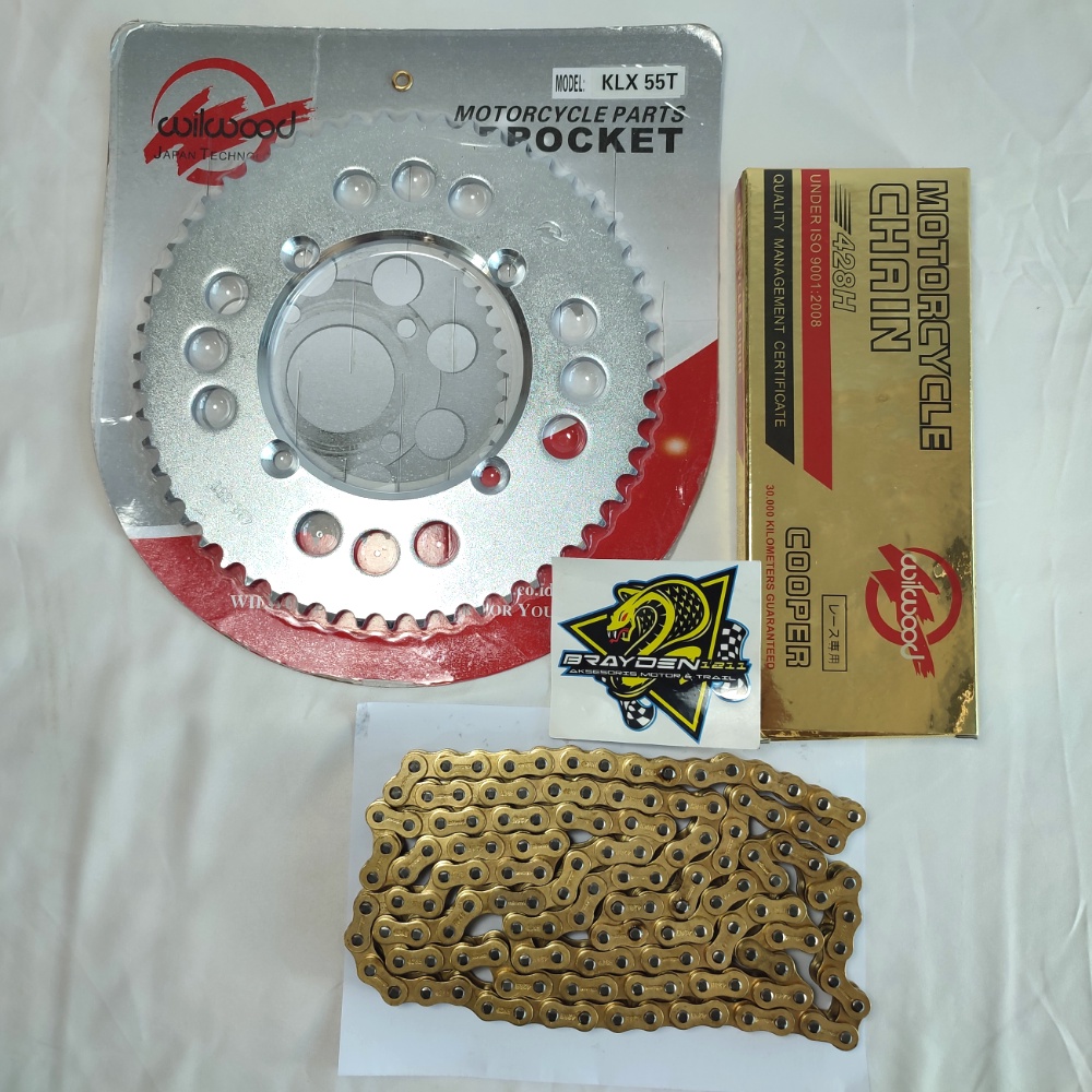 GEAR SET CRF KLX/GEAR BELAKANG CRF KLX/GEAR SSS KLX CRF/GEAR KLX CRF SSS/GEAR CRF KLX WILWOOD