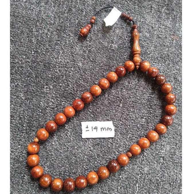 tasbih kokka bulat ± 14 mm ( 14mm ) 33 butir