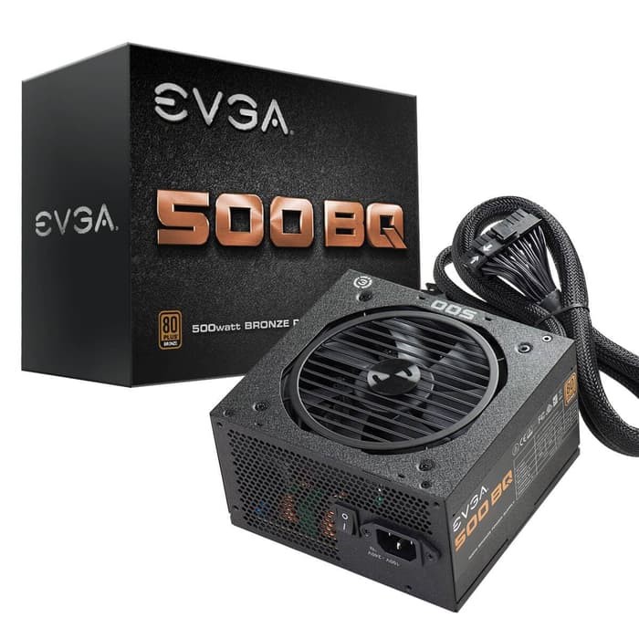 PSU 500W PSU EVGA 500W 500BQ 80+ BRONZE SEMI MODULAR