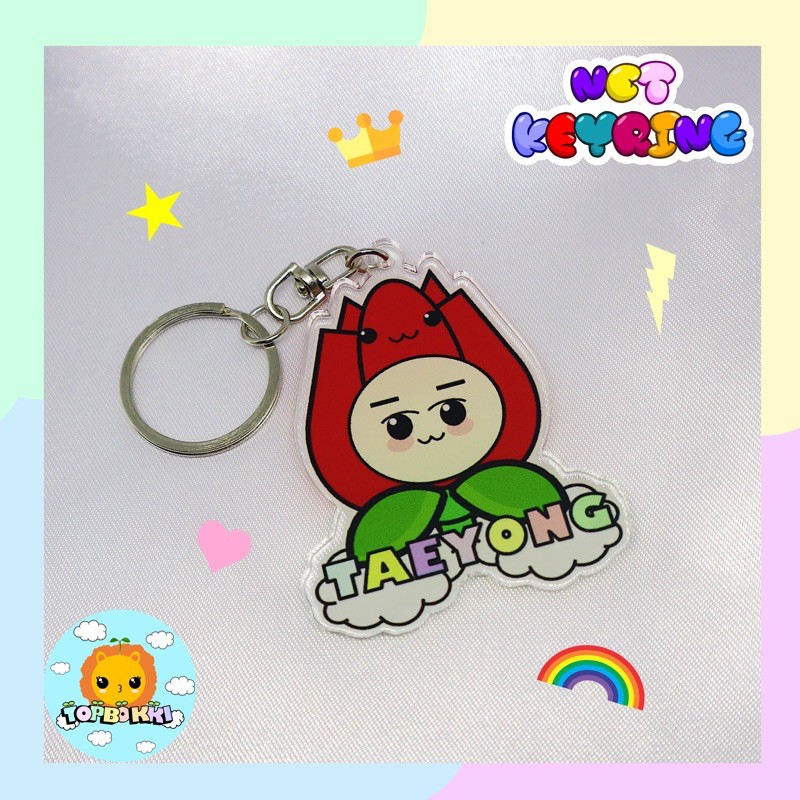 NCT 127 TAEYONG NCT 2020 2021 EMOJI ACRYLIC KEYRING - KEYCHAIN by topbokki