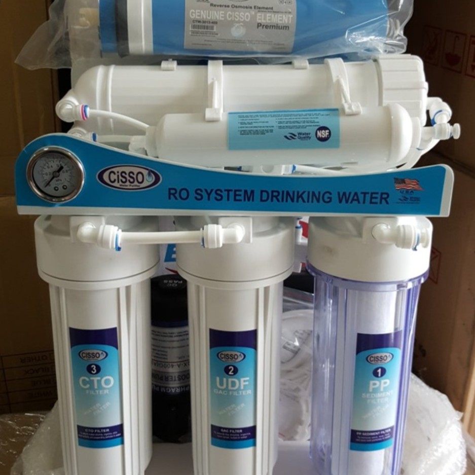 Mesin Reverse Osmosis Cisso 500 GPD / Mesin Filter Air Siap Minum CISSO