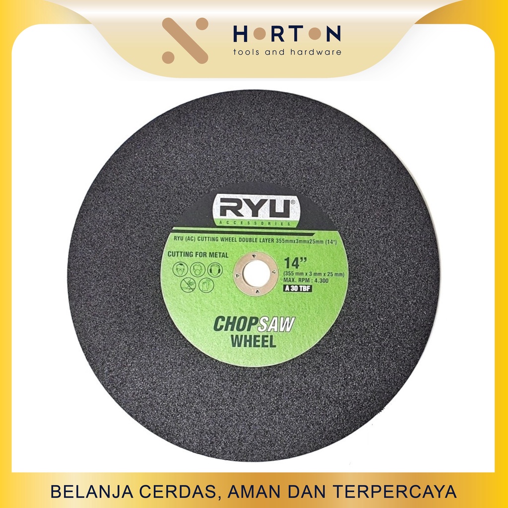 Batu Potong Gerinda Gurinda Duduk 14" Cut Off wheel 14 Inch Ryu Chop