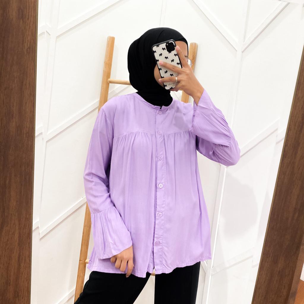 PROMO JELITA BLOUSE - blouse wanita / blouse kekinian / blouse cantik / simple blouse / blouse polos
