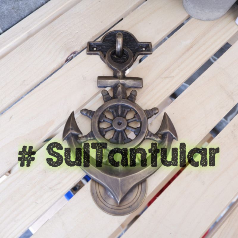 Ketukan pintu rumah jangkar kapal nahkoda hiasan pintu kamar