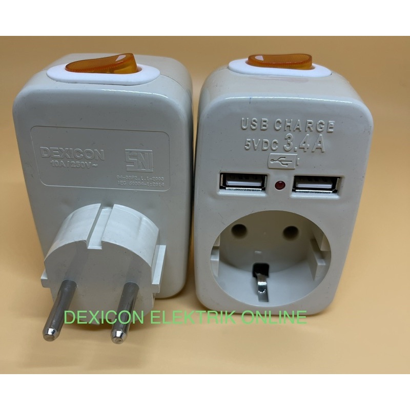 adaptor charger USB/kepala charger usb/travel charger usb/charger hp plus socket on-off/charger usb/colokan usb