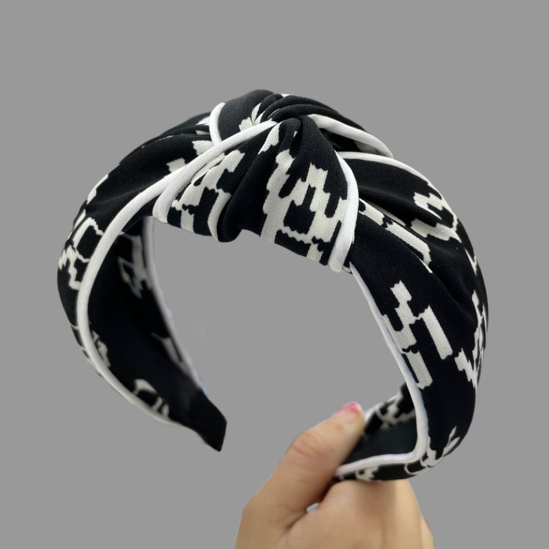 Bandana Bando Kain Korea Fashion Wanita Ikat rambut gadis temperamen retro Prancis / Bando Bandana Lebar Hartanto / Headband / Bandana Lembut / Hair Band Korean