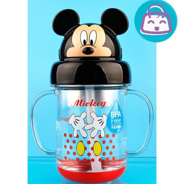 BOTTLE MICKEY MINNIE 300 ML, TRITAN BPA FREE, BOTOL MINUM WD4148