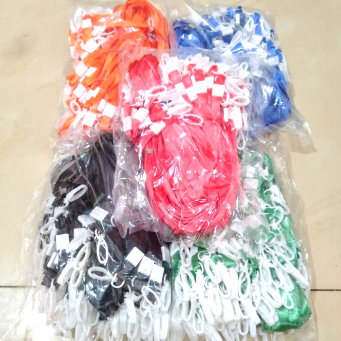 

READY Tali id card 1cm / Nylon - polos (isi 100 pcs ) BERKUALITAS