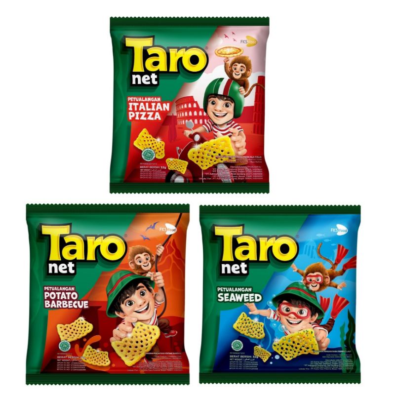 

Taro Net Snack Italian Pizza potato bbq seaweed 32g