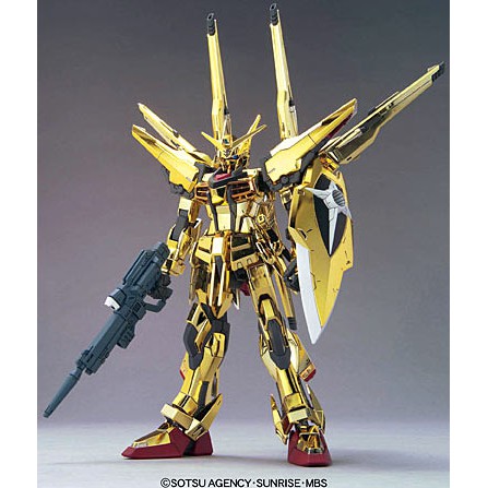 mainan robot rakit Gundam  shiranui Akatsuki gold high grade hongli HG 1/144