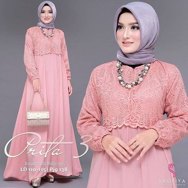 New Prita Maxy Vol 3, DRESS MUSLIM, baju wanita, baju gamis, dress, gamis, Baju gamis,fashion wanita