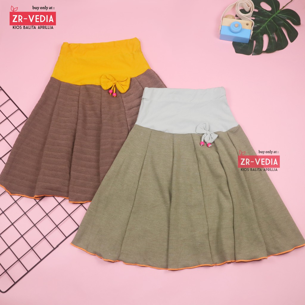 [POLOS] Rok Pita Bianca uk 8-10 Tahun / Skirt Polos Import Motif Anak Perempuan Cewek Skirt Pendek