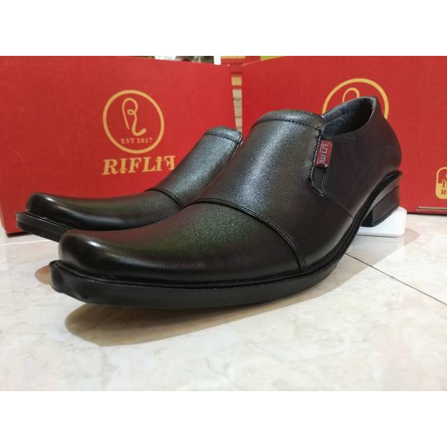 Sepatu pantofel kulit pria pantopel formal bahan kulit asli