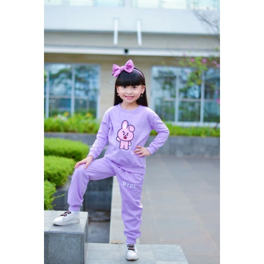 BAJU ANAK SETELAN 1-10 TAHUN/ SET GUCCI MICKEY /AMONG US /BT21