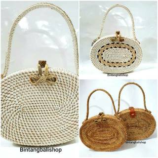 TAS ROTAN BULAT BALI SUPER KUALITAS PREMIUM By