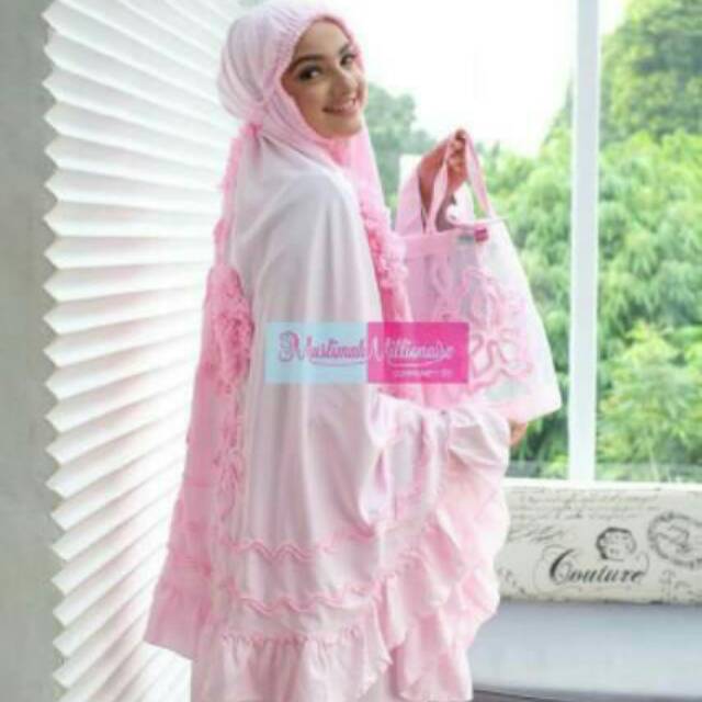 Mukena GHAISANI Sweet Heart Pink Edition