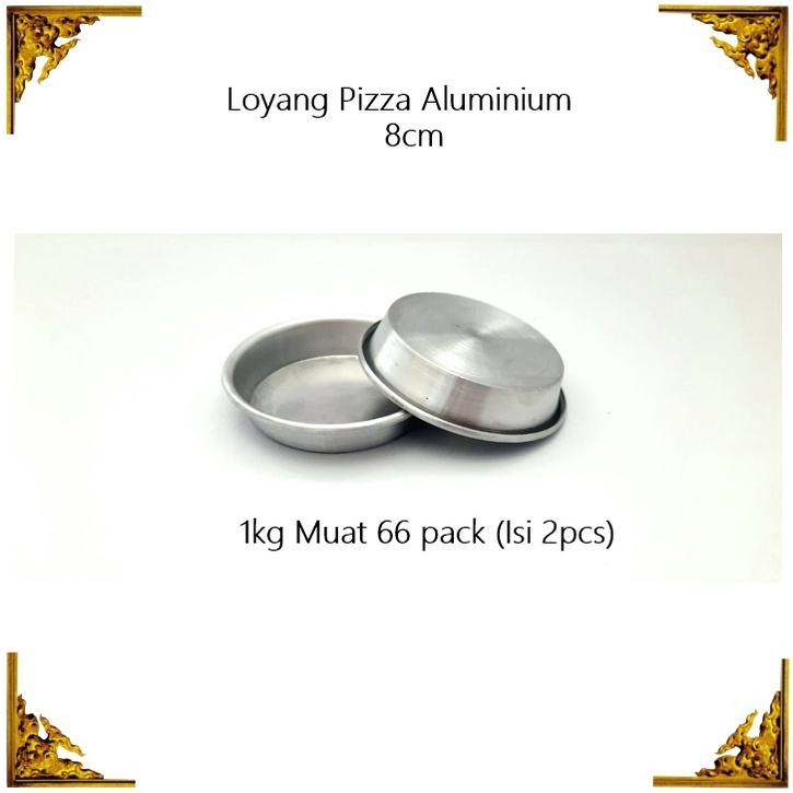 GROSIR Loyang Pizaa Mini Aluminium 8cm 20pcs/30pcs/40pcs