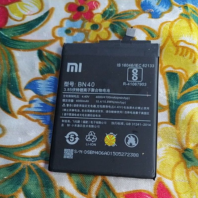 Baterai Xiaomi redmi 4 prime pro copotan original local