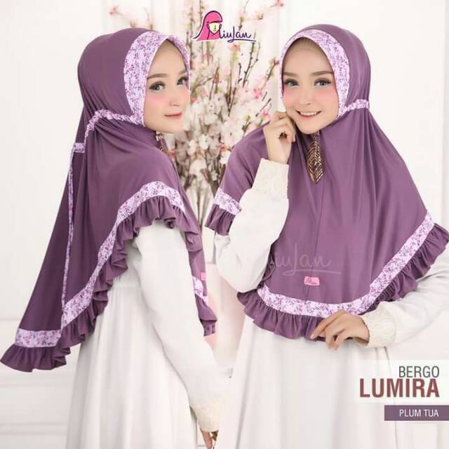 Bergo instan serut LUMIRA miulan | hijab jilbab kerudung bergo instan serut | hijab miulan serut