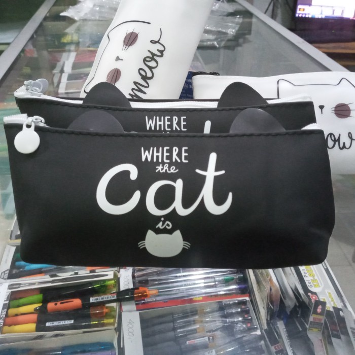 

Buruan Tempat Pensil Silikon Kucing Black & White Diskon