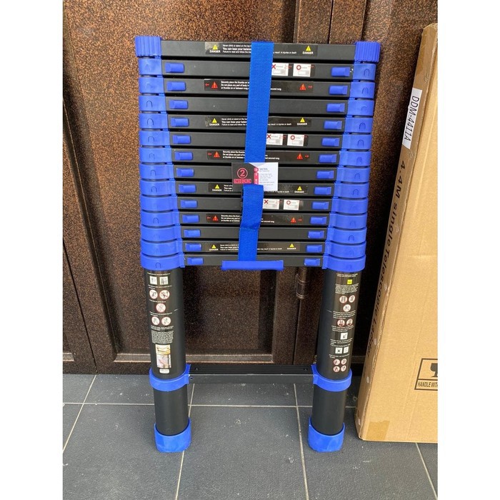 Tangga Lipat Aluminium Teleskopik 2.6M Single Telescopic Ladder 2.6 M