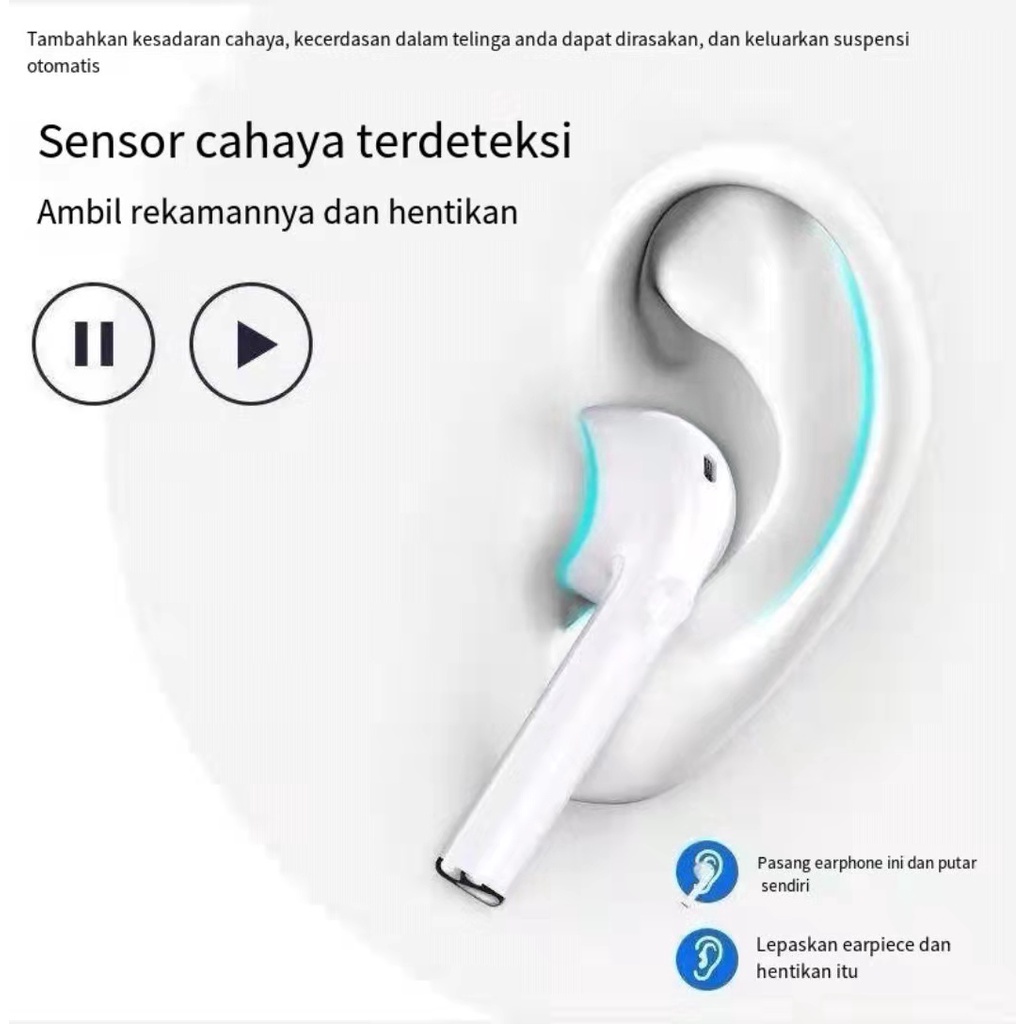 TWS I7S HEADSET EARPHONE BLUETOOTH 5.0 I7s DOUBLE SPORT TRUE WIRELESS TWS IOS/ANDROID TERSEDIA