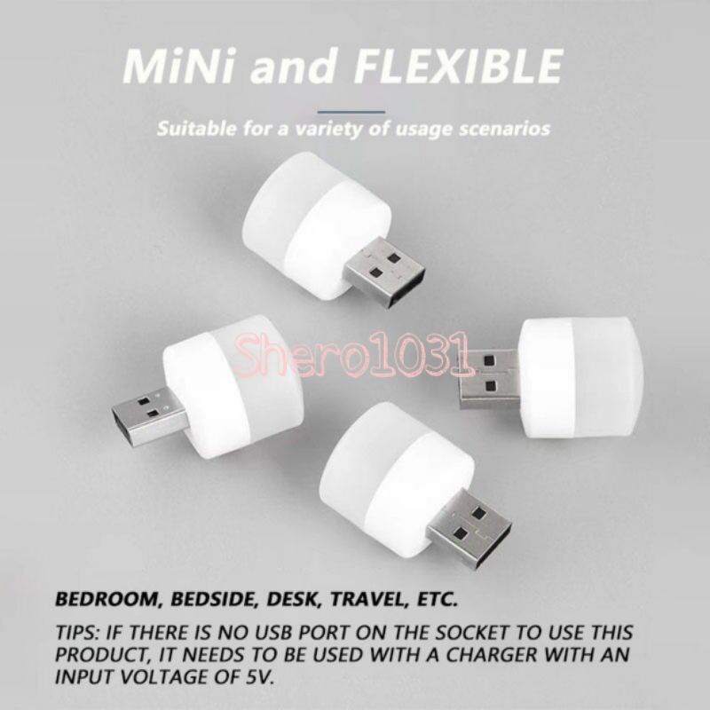 【Shero】Lampu malam mini model usb / mini usb light lamp