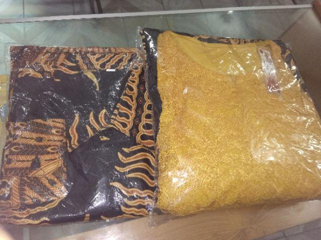 Cahayafashion Couple Batik 2595 Brokat Couple Brukat Modern Batik Keluarga Batik Modern