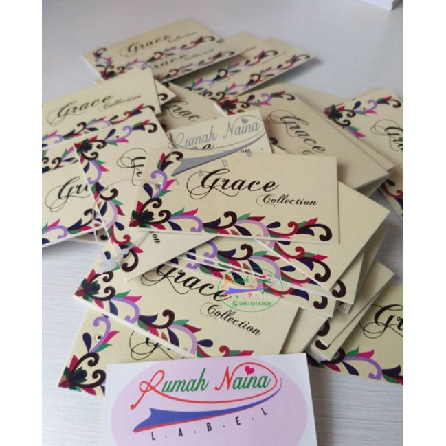 

Label kertas [free looppin] - naina label - pricetag 310gram - nametag - pricetag - labelkertas