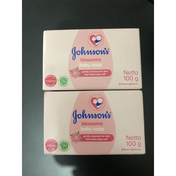 SABUN JOHNSON BLOSSOM 2PCS SABUN BAYI SABUN BATANG