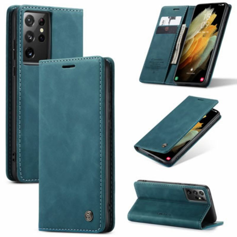 SAMSUNG S22 S21 S21 S22 ULTRA S21 S22 PLUS + FE LEATHER FLIP WALLET CASEME DOMPET