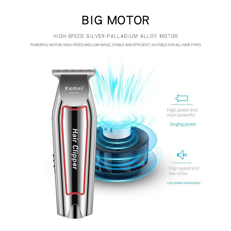 Beauty Jaya - Kemei-032 Hair Clipper 3in Alat Mesin Cukur Rambut Kumis Jenggot Rechageable