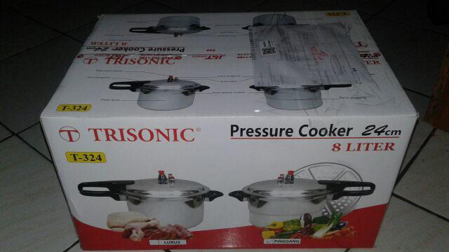 Presto Trisonic 8 Liter Panci Presto Bagus Dan Murah Safety Cover Lock