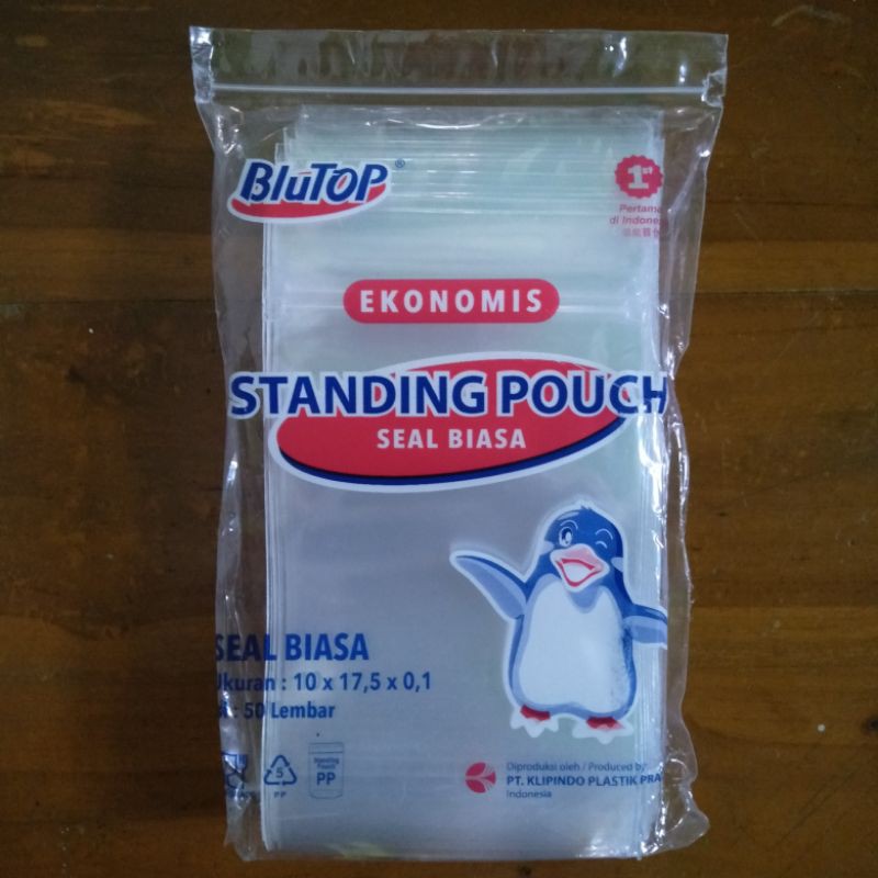 Standing Pouch 10x17,5 Single Seal / Seal Biasa