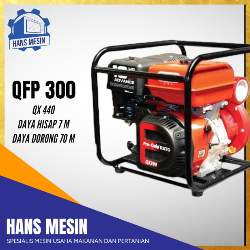 Pompa air pemadam kebakaran proquip QFP300 3 inch