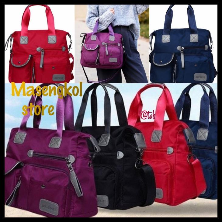 Bag Canvas - Tas Selempang Kerja Wanita Modis Canvas Branded Batam Import G1659
