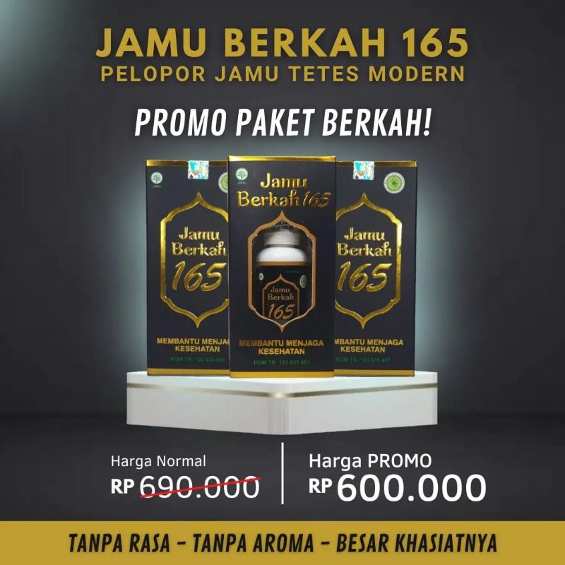 

Paket promo jamu tetes berkah 165