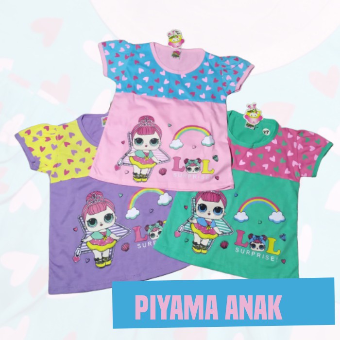 Setelan piyama Anak Perempuan size 1,2,3