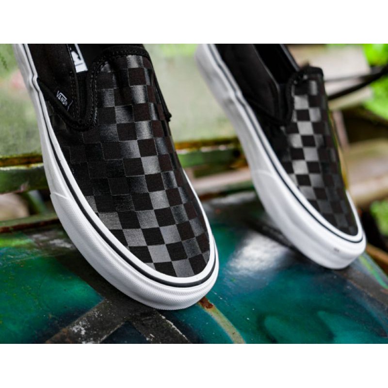 Vans Slip On Checkerboard Black Black